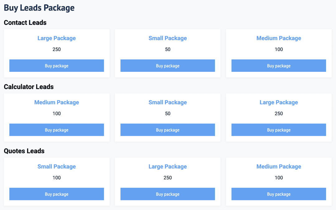 Mover Page Screenshot